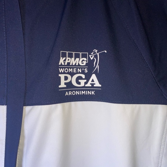 Ralph Lauren Polo Navy and White pga your golf windbreaker Jacket‎ size M - Picture 4 of 5